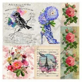 Artebella 25x25 cm 6005K Koyu Zemin Mixart Kolay Transfer
