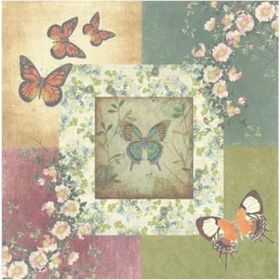 Artebella 25x25 cm 6007K Koyu Zemin Mixart Kolay Transfer