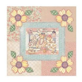 Artebella 25x25 cm 6017K Koyu Zemin Mixart Kolay Transfer