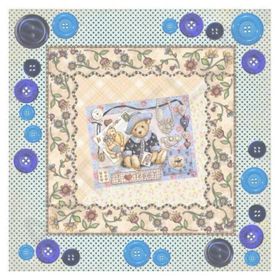 Artebella 25x25 cm 6018K Koyu Zemin Mixart Kolay Transfer