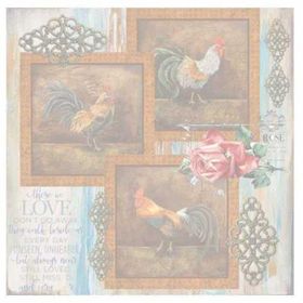 Artebella 25x25 cm 6036K Koyu Zemin Mixart Kolay Transfer