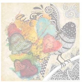 Artebella 25x25 cm 6071K Koyu Zemin Mixart Kolay Transfer