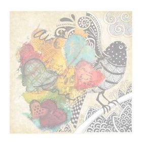 Artebella 25x25 cm 6071K Koyu Zemin Mixart Kolay Transfer