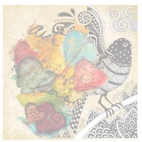 Artebella 25x25 cm 6071K Koyu Zemin Mixart Kolay Transfer