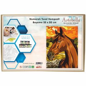 Artebella 35x50 cm At Numaralı Tuval Kompozit Boyama Seti