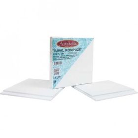 Artebella 4'lü set 10x10 cm Tuval Kompozit