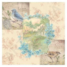 Artebella 6004K Koyu Zemin 25x25 cm Mixart Kolay Transfer