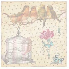 Artebella 6049K Koyu Zemin 25x25 cm Mixart Kolay Transfer