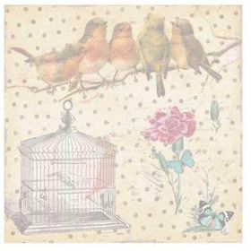 Artebella 6049K Koyu Zemin 25x25 cm Mixart Kolay Transfer