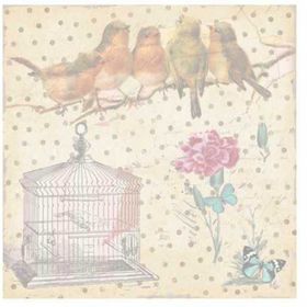 Artebella 6049K Koyu Zemin 25x25 cm Mixart Kolay Transfer