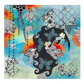 Artebella 6069V 25x25 cm Açık Zemin Mixart Kolay Transfer