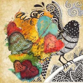 Artebella 6071V 25x25 cm Açık Zemin Mixart Kolay Transfer