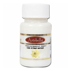 Artebella 880150 Beyaz 50 ml Transparan Cam Vitray Boyası
