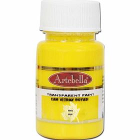 Artebella 880250 50 cc Sarı Transparan Cam Vitray Boyası