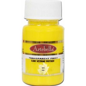 Artebella 880250 50 cc Sarı Transparan Cam Vitray Boyası
