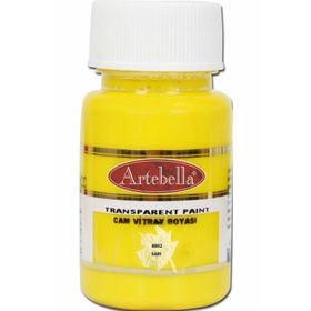 Artebella 880250 50 cc Sarı Transparan Cam Vitray Boyası