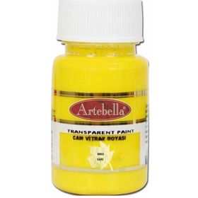 Artebella 880250 Sarı 50 ml Transparan Cam Vitray Boyası