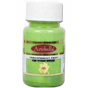 Artebella 881050 Fıstık Yeşili 50 ml Transparan Cam Vitray Boyası