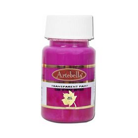 Artebella 881250 Fuşya 50 ml Transparan Cam Vitray Boyası