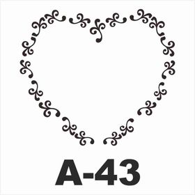 Artebella A-43 20X20 cm Stencil