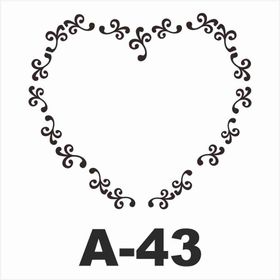 Artebella A-43 20X20 cm Stencil