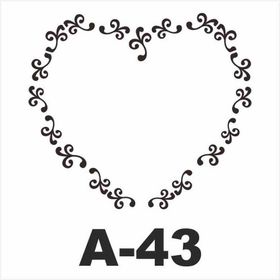 Artebella A-43 20X20 cm Stencil