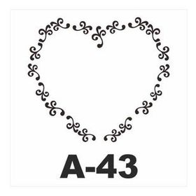 Artebella A-43 20X20 cm Stencil