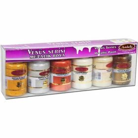 Artebella ABSVS001 6'lı Set Venüs Serisi Metalik Boya