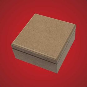 Artebella AKT26 12X12X6 cm Ahşap Mdf Kutu