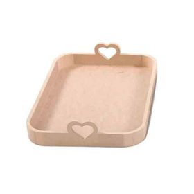 Artebella ATP063 45X33X8.5 cm Ahşap Mdf Tepsi