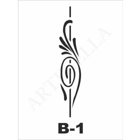 Artebella B-1 10X20 cm Stencil