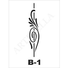 Artebella B-1 10X20 cm Stencil