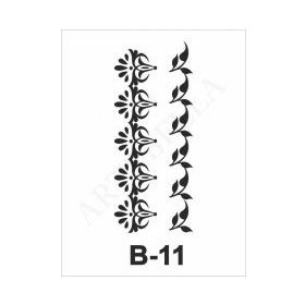 Artebella B-11 10X20 cm Stencil