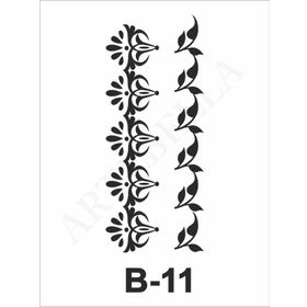 Artebella B-11 10X20 cm Stencil