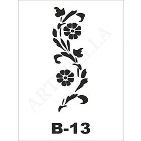 Artebella B-13 10X20 cm Stencil