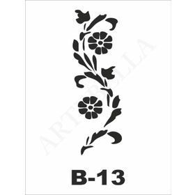 Artebella B-13 10X20 cm Stencil