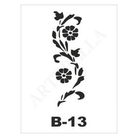 Artebella B-13 10X20 cm Stencil
