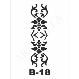 Artebella B-18 10X20 cm Stencil