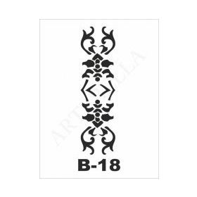 Artebella B-18 10X20 cm Stencil