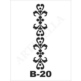 Artebella B-20 10X20 cm Stencil