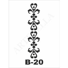 Artebella B-20 10X20 cm Stencil