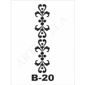 Artebella B-20 10X20 cm Stencil