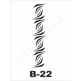 Artebella B-22 10X20 cm Stencil