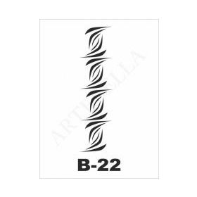 Artebella B-22 10X20 cm Stencil