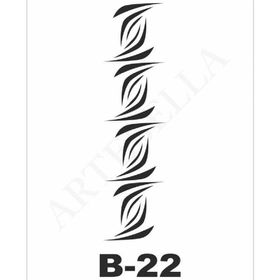 Artebella B-22 10X20 cm Stencil