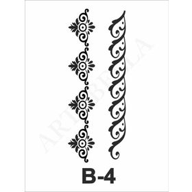 Artebella B-4 10X20 cm Stencil
