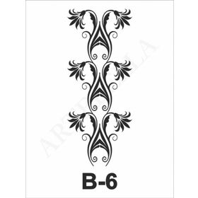 Artebella B-6 10X20 cm Stencil