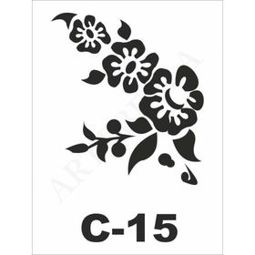 Artebella C-15 15X20 cm Stencil