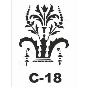 Artebella C-18 15X20 cm Stencil