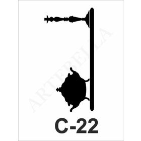 Artebella C-22 15X20 cm Stencil
